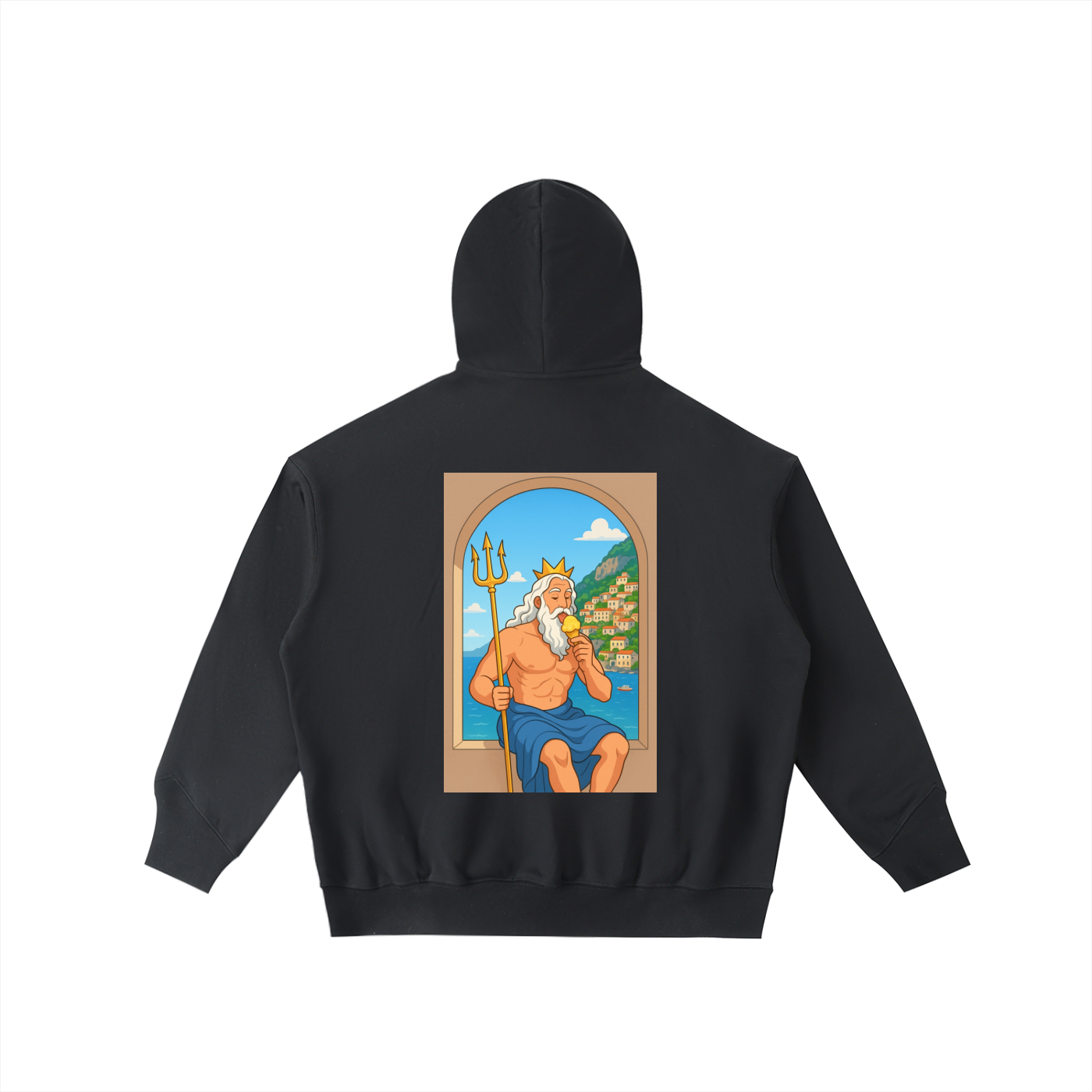Big Hood Half-Zip Fleece Hoodie