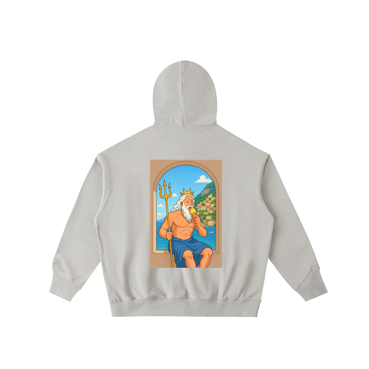 Big Hood Half-Zip Fleece Hoodie