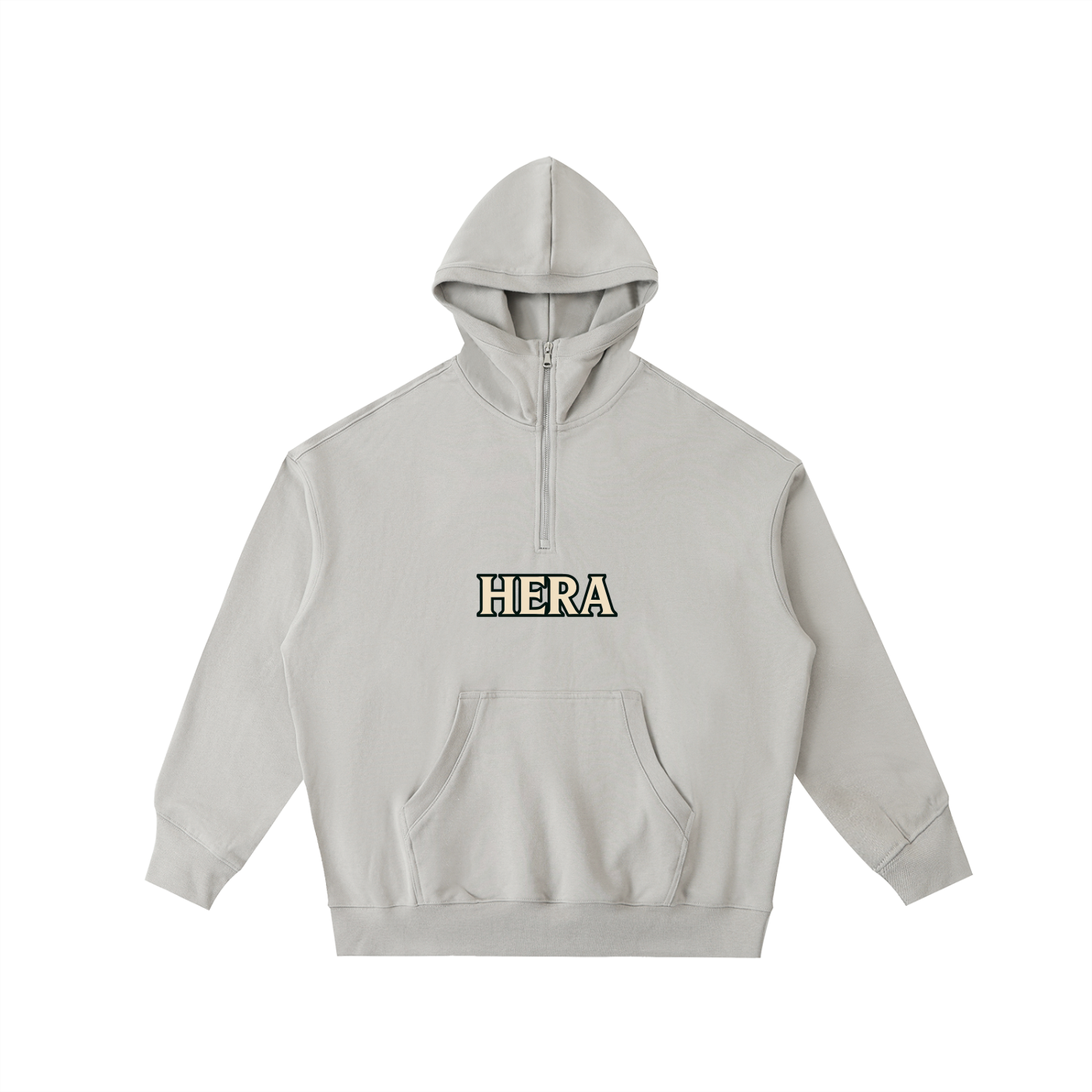 Big Hood Half-Zip Fleece Hoodie